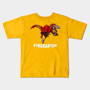 Pyroraptor Dinosaur Design Kids T-Shirt
